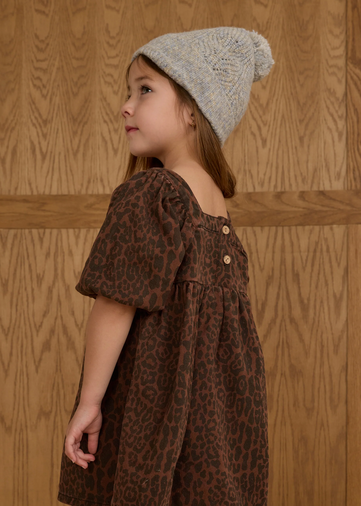 Gretta Babydoll Dress || Leopard