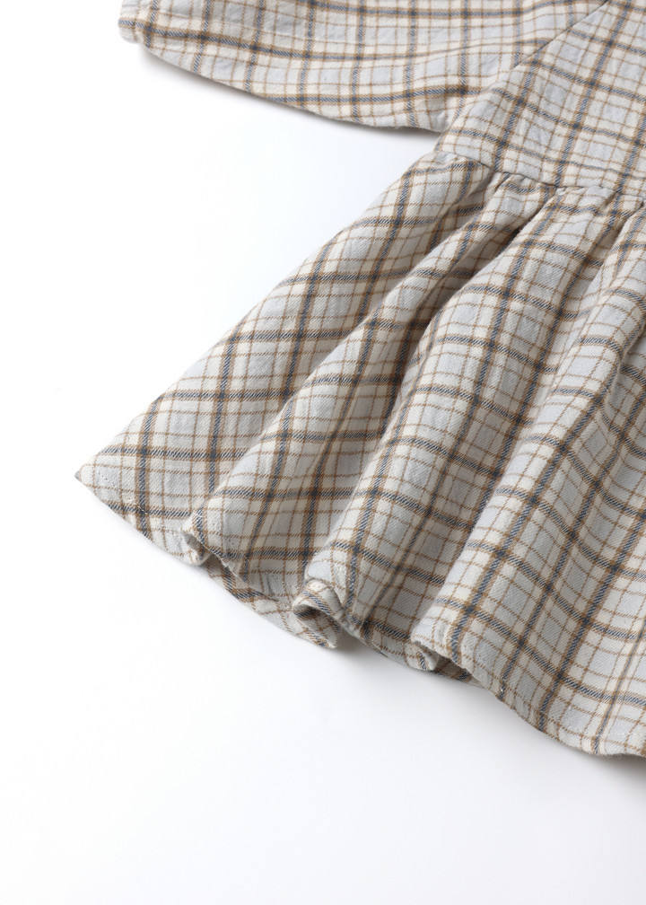 Simone Dress || Blue Plaid