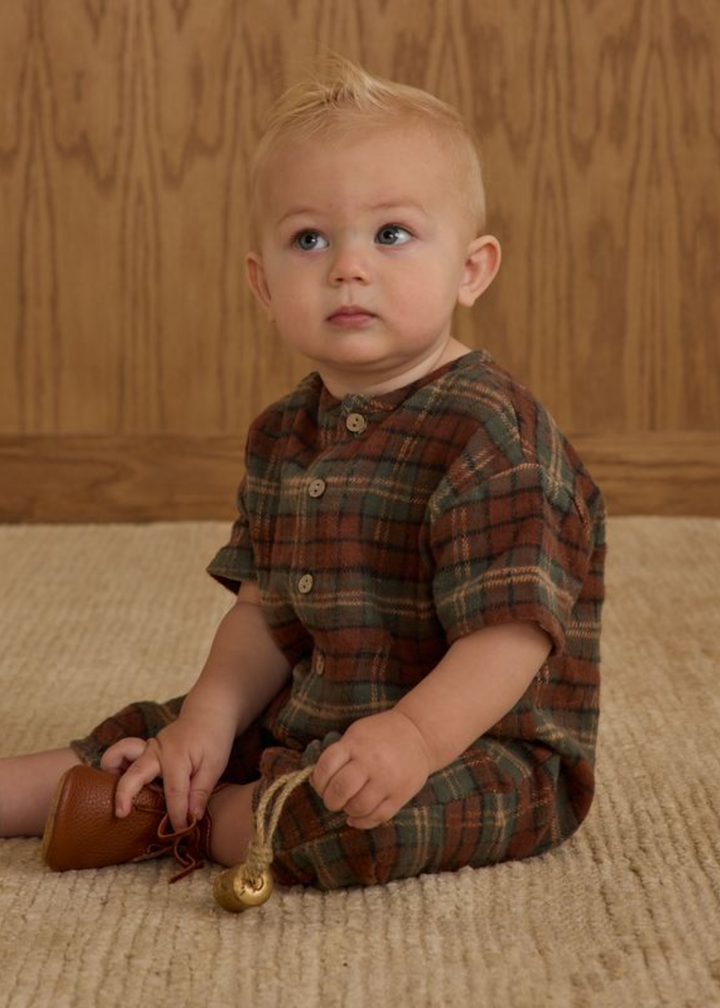 Hayes Jumpsuit || Holiday Plaid