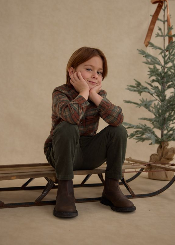 Pocketed Flannel Shirt || Holiday Plaid