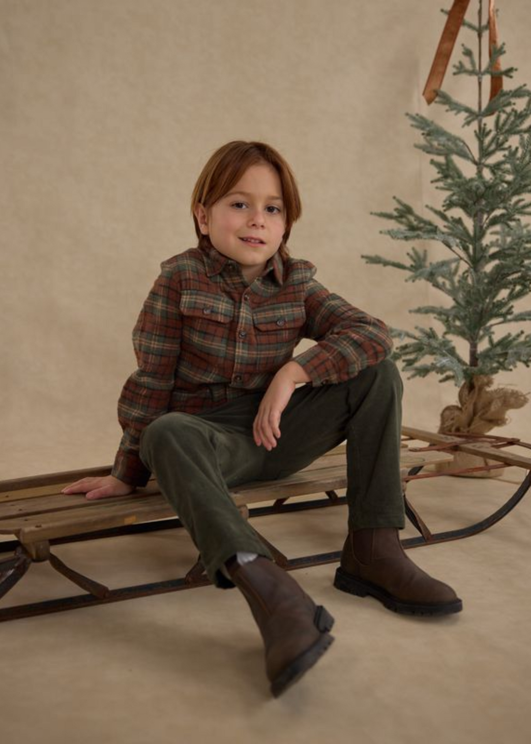 Pocketed Flannel Shirt || Holiday Plaid