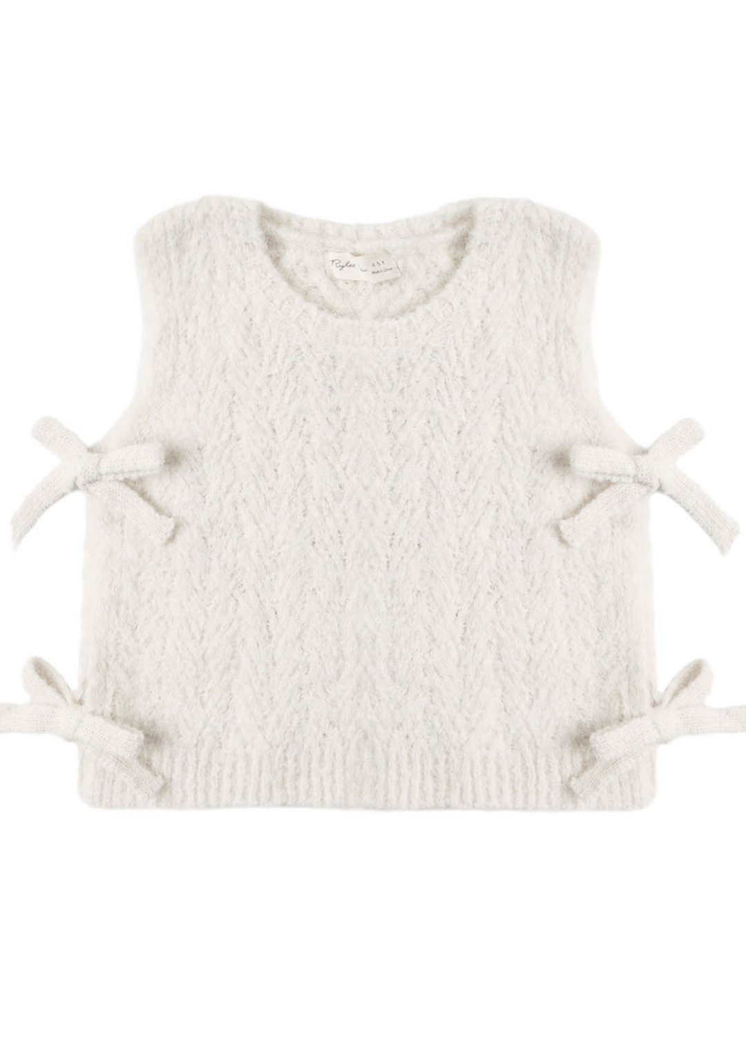 Bow Sweater Vest || Ivory