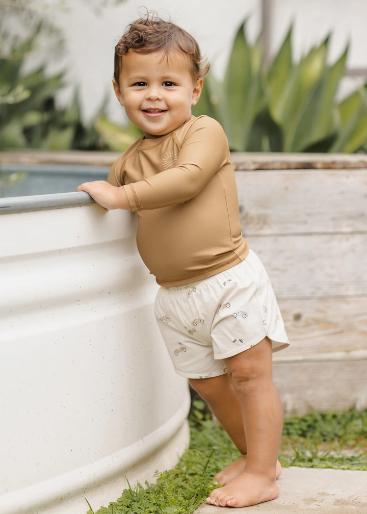 Boys Swim Short || Race Car
