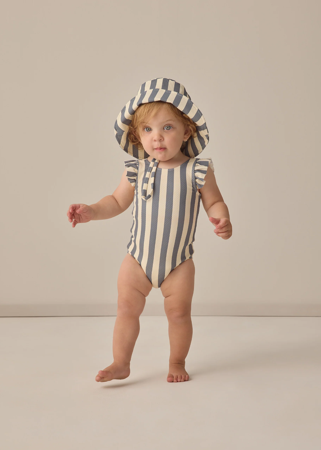 Bucket Hat || Retro Stripe Ocean