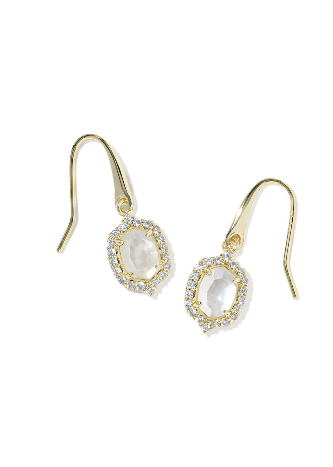 Daphne Crystal Frame Drop Earrings