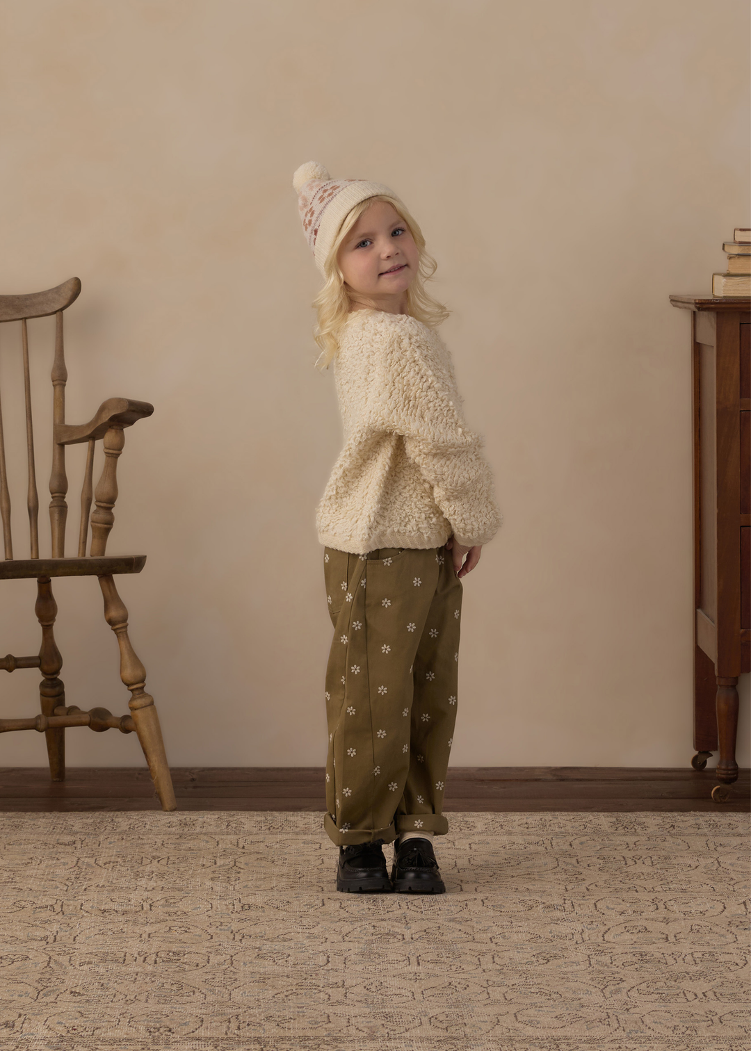 Beanie Flower || Fair Isle