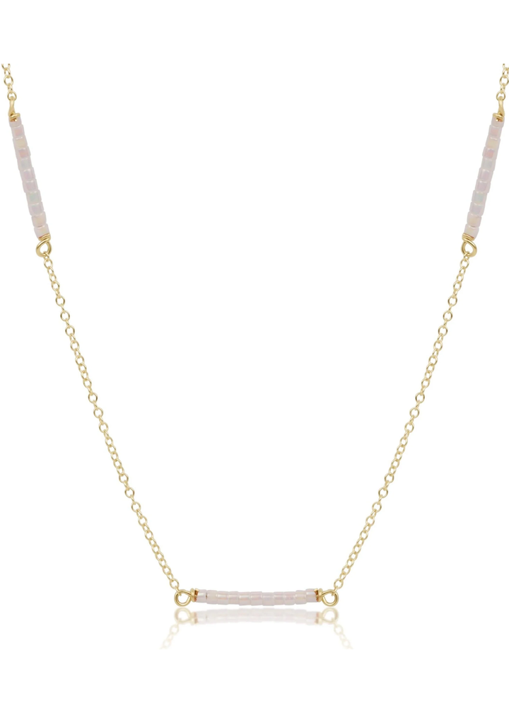 15" Choker Simplicity Chain Gold - Hope Bliss - Silky White