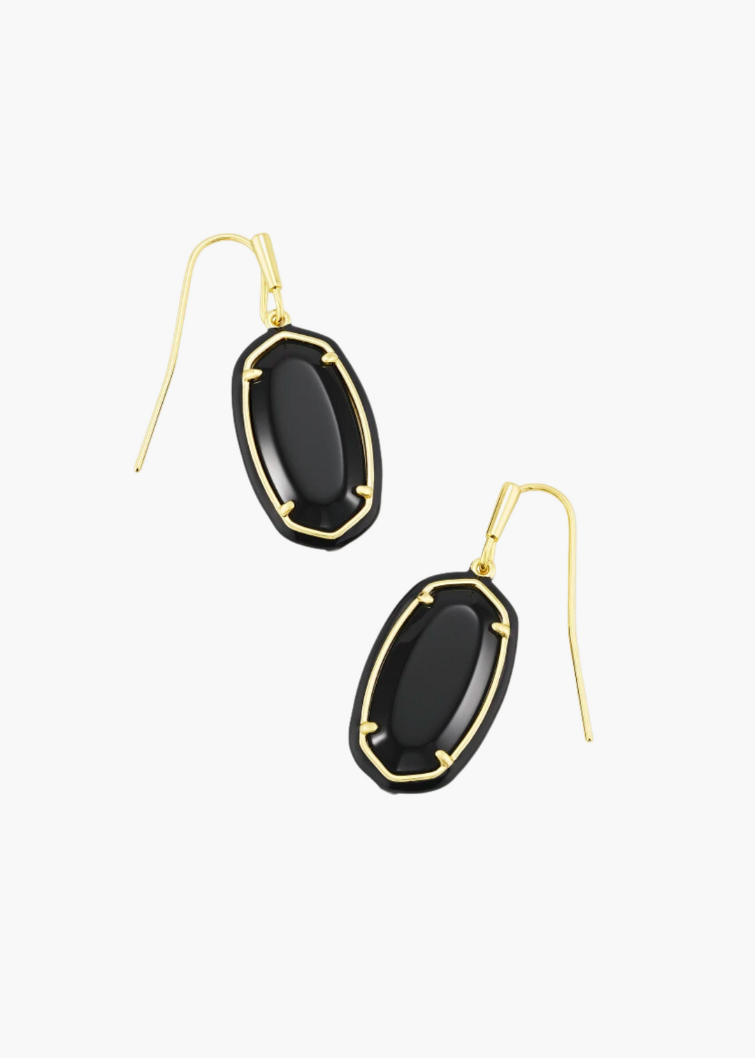 Dani Enamel Frame Drop Earrings - FINAL SALE