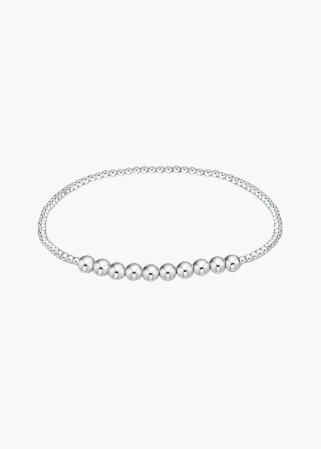 Classic Sterling Beaded Bliss 2mm Bead Bracelet - 4mm Sterling