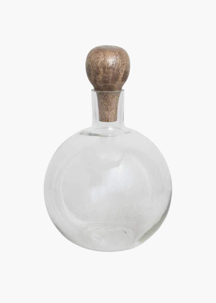 Round Glass Decanter