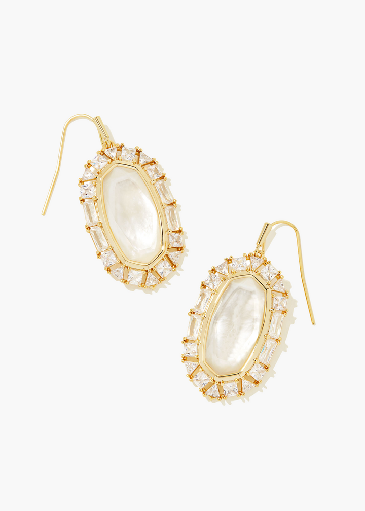 Elle Crystal Frame Drop Earring