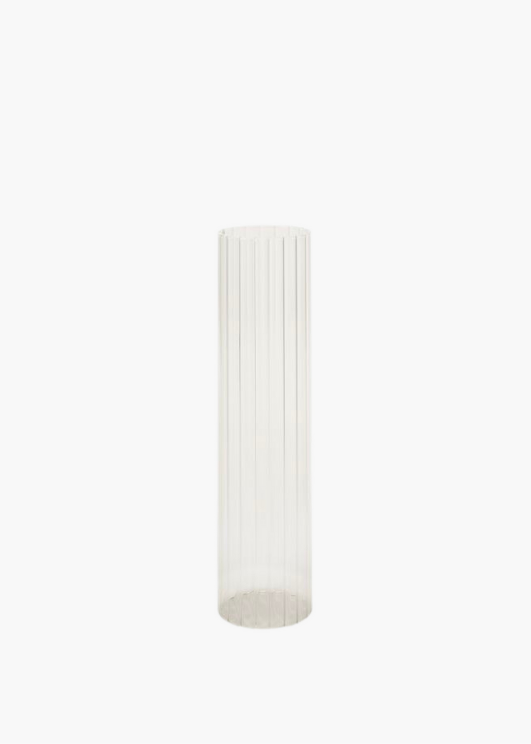 Reeded Glass Candle Sleeve