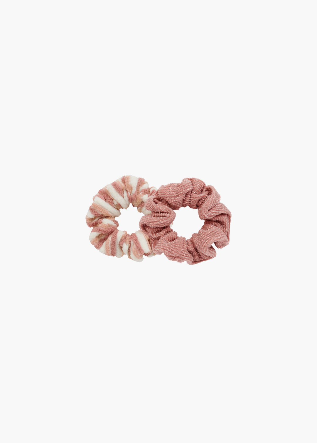 Scrunchie Set || Lipstick, Pink Stripe
