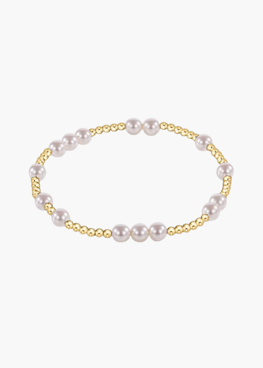 Hope Unwritten 5mm Bead Bracelet - Pearl