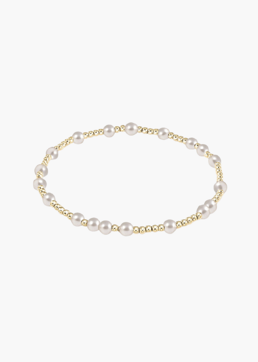 egirl Hope Unwritten 4mm Bead Bracelet - Pearl