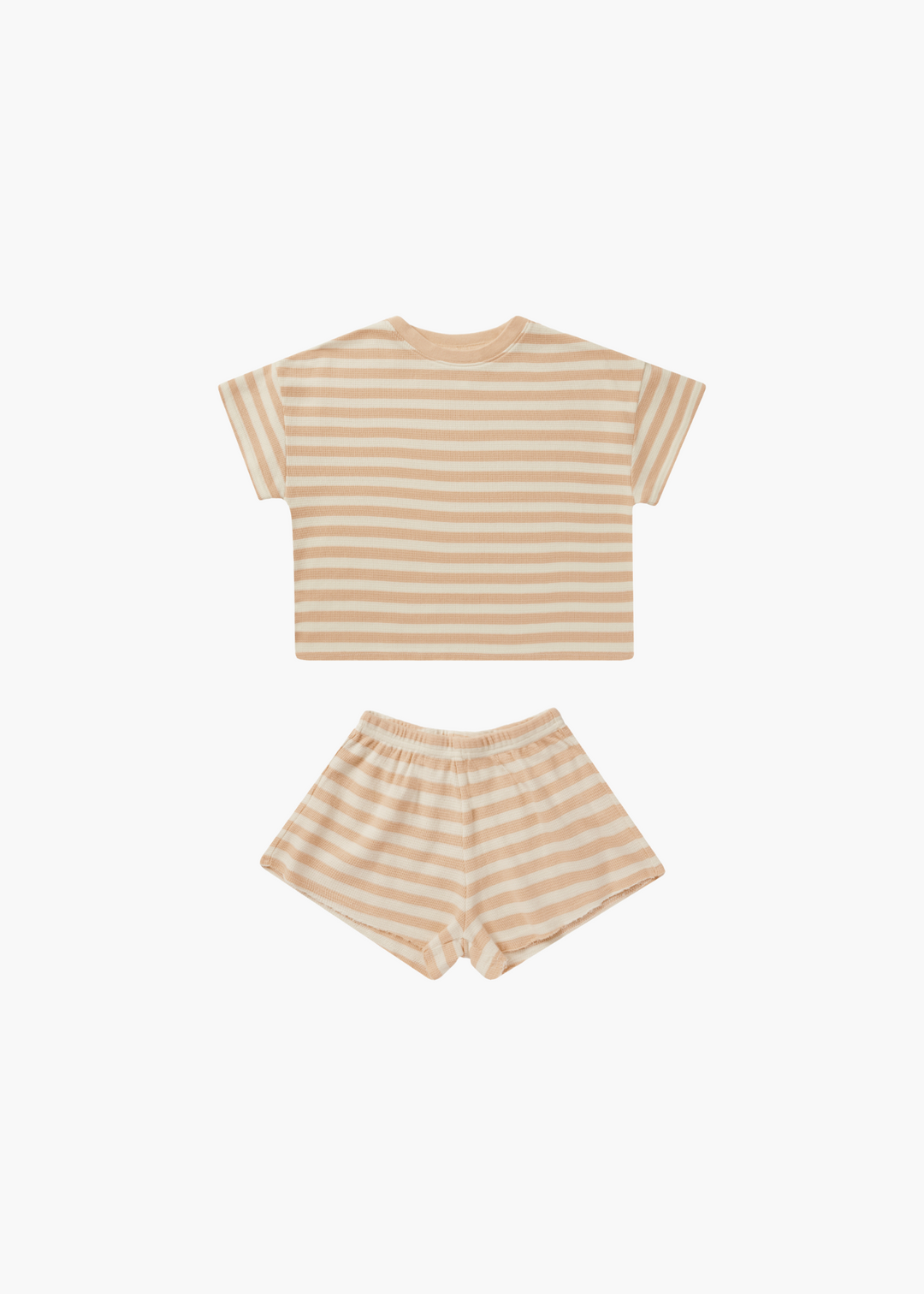 Summer Waffle Set || Apricot Stripe