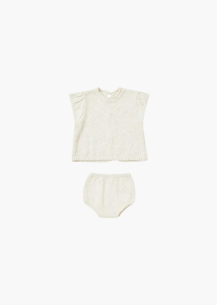 penny knit set || ivory - FINAL SALE