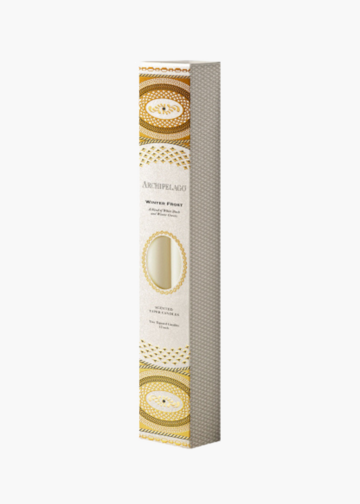 Winter Frost Tapered Candle Set
