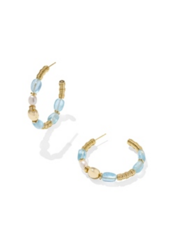 Melody Beaded Hoop Earrings