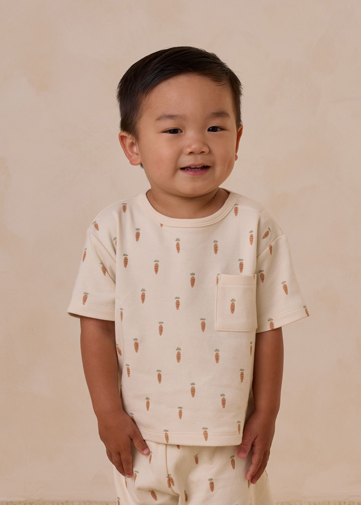 Boxy Pocket Tee + Short Set || Carrots