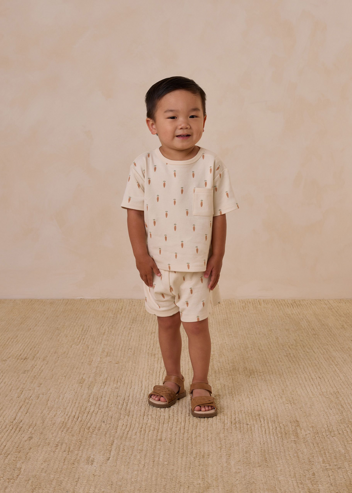 Boxy Pocket Tee + Short Set || Carrots