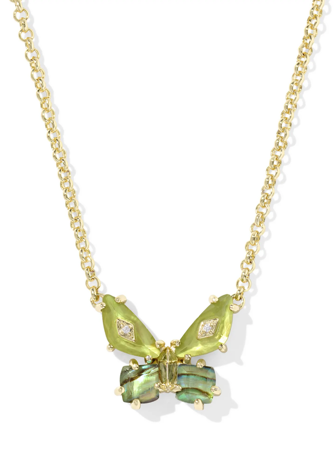 Bianca Butterfly Short Pendant Necklace