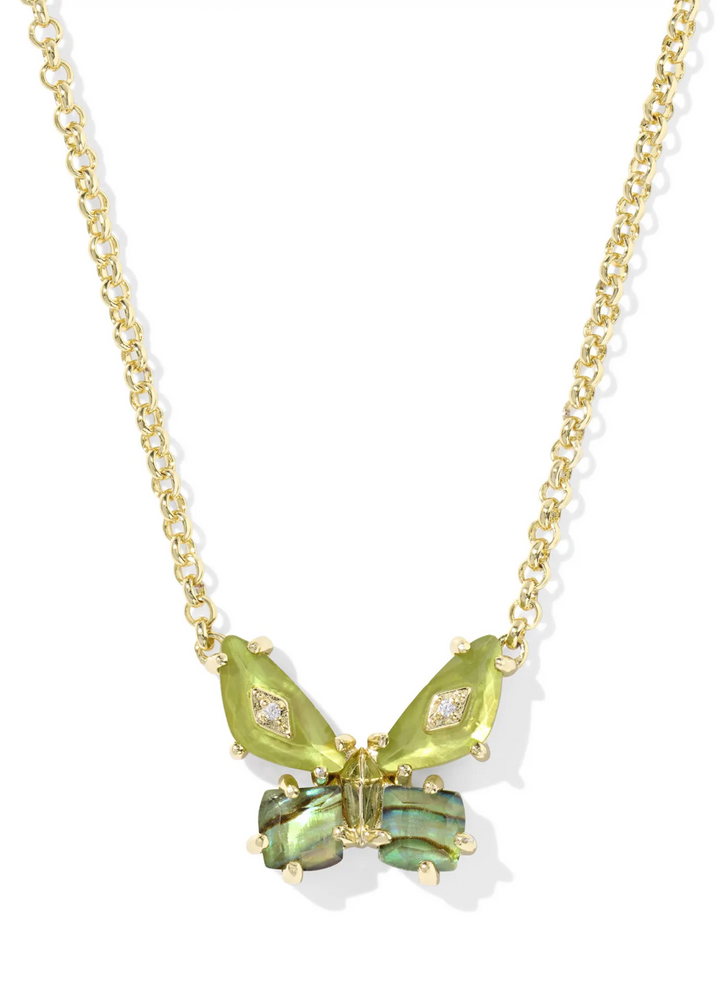 Bianca Butterfly Short Pendant Necklace