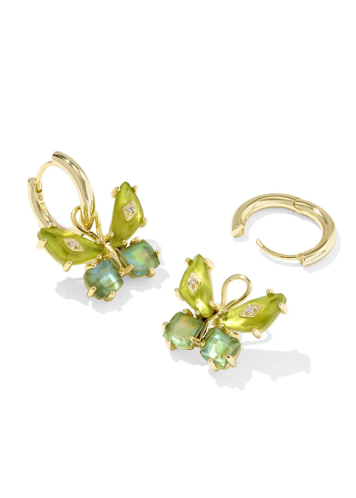 Bianca Butterfly Huggie Earrings