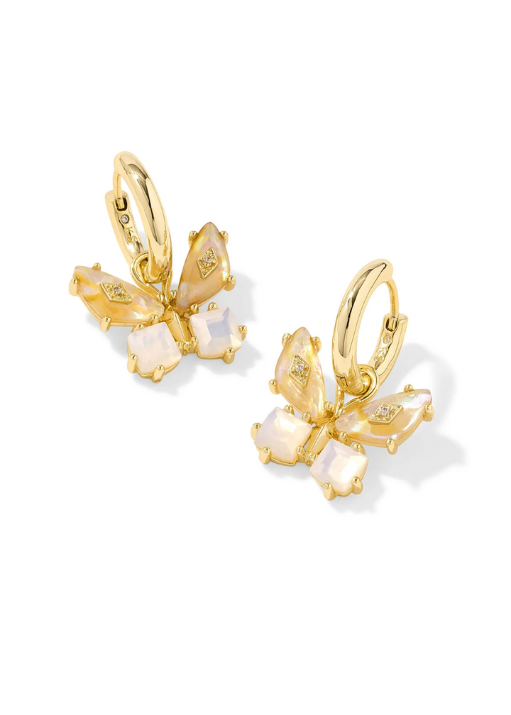 Bianca Butterfly Huggie Earrings