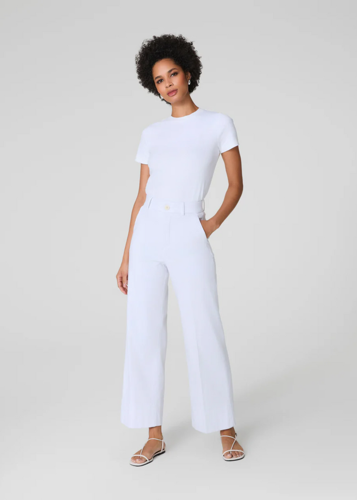 SPANXsupersmooth™ Stretch Twill Cropped Wide Leg Pant