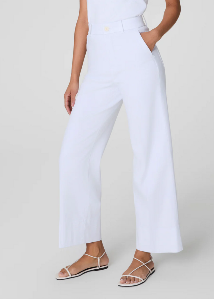 SPANXsupersmooth™ Stretch Twill Cropped Wide Leg Pant