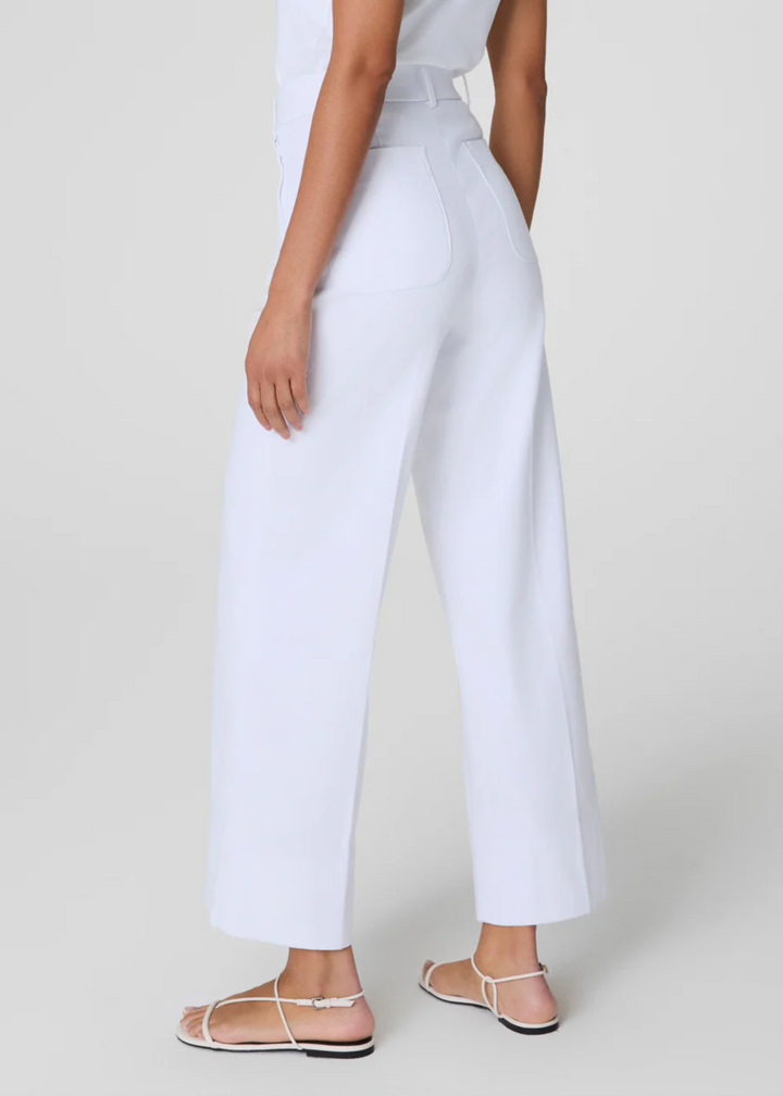 SPANXsupersmooth™ Stretch Twill Cropped Wide Leg Pant