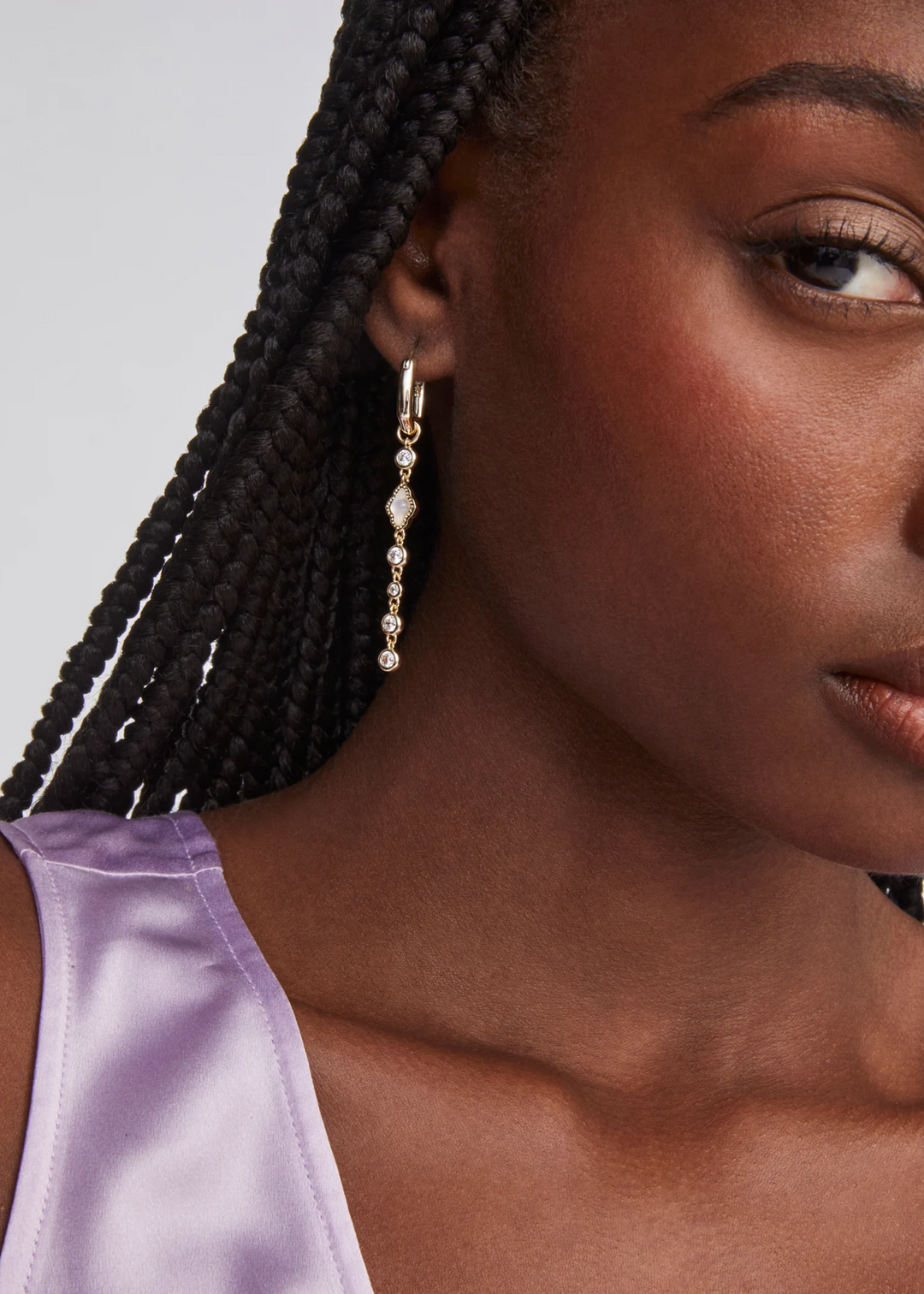 Mini Elisa Abbie Huggie Earrings