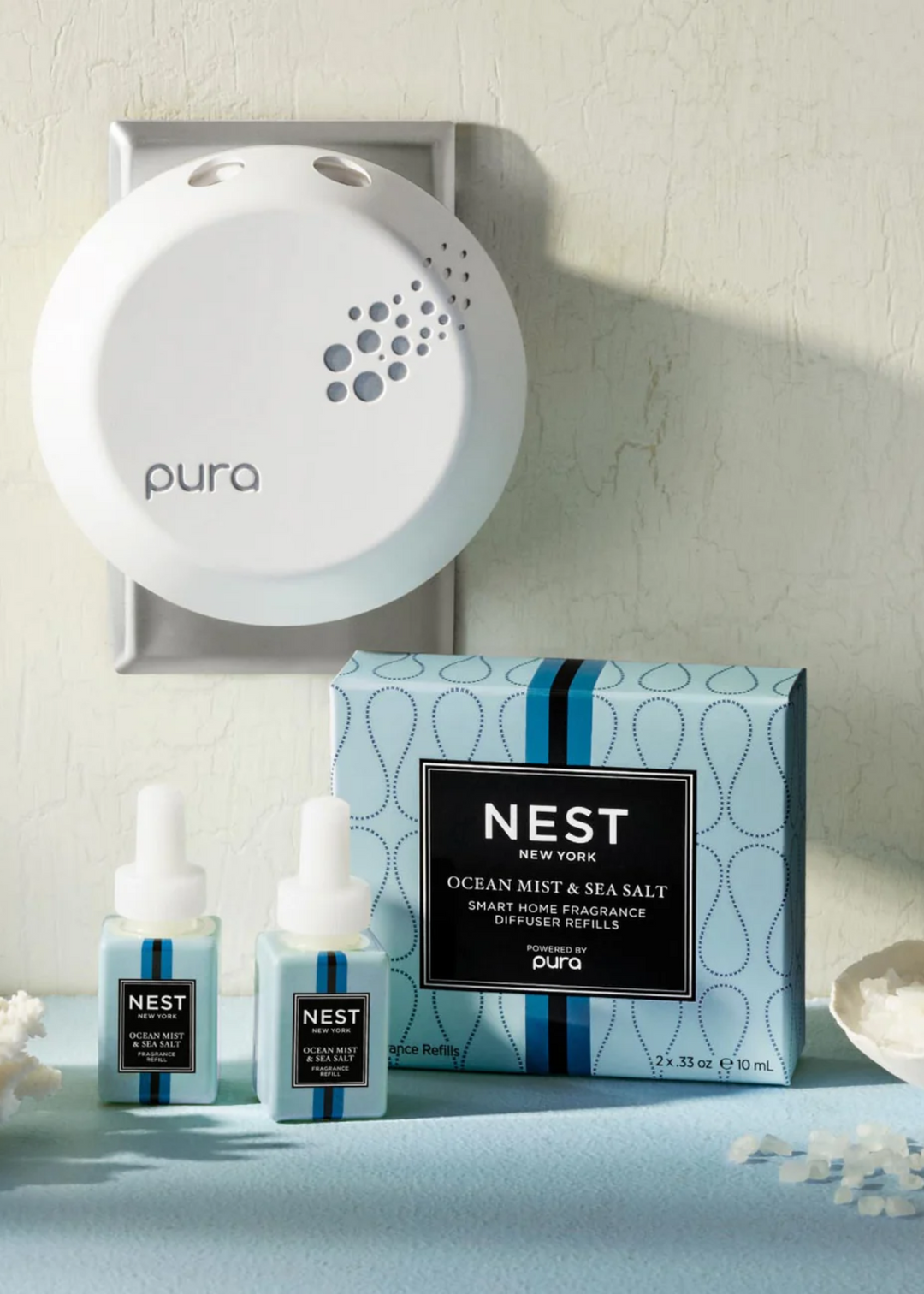 Ocean Mist & Sea Salt Refill Duo for Pura Smart Home Fragrance Diffuser