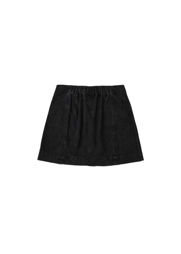 Denver Mini Skirt || Washed Black