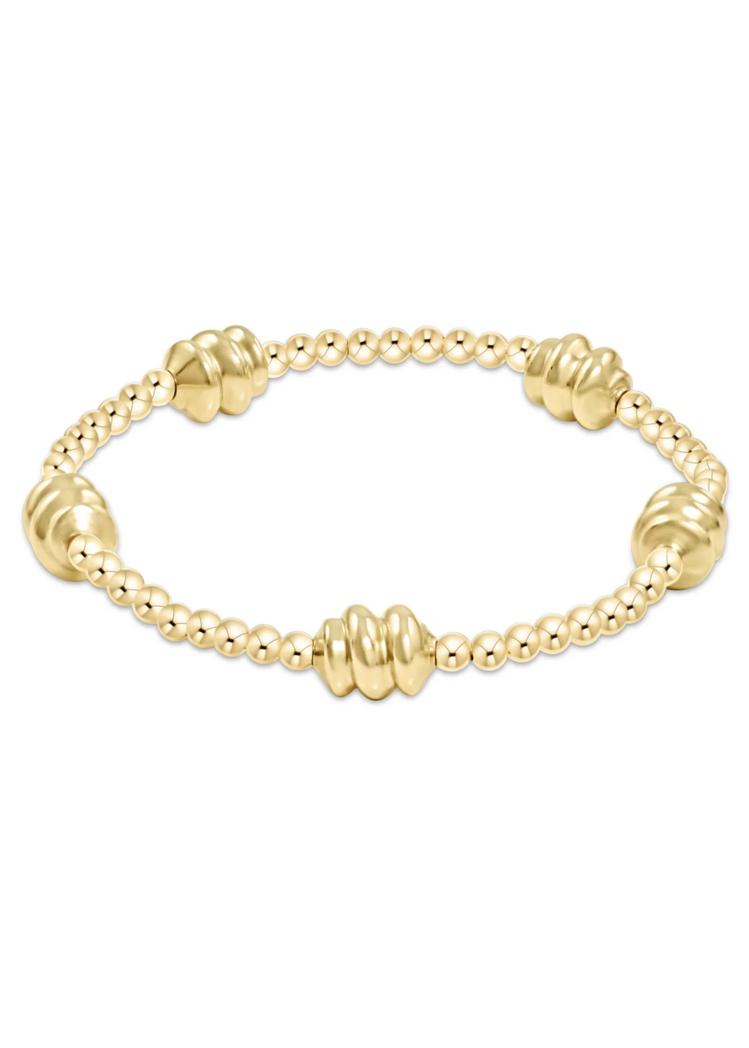 Admire Gold 3mm Bead Bracelet - Gold