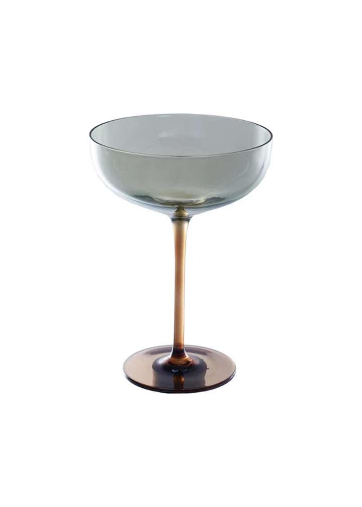 Iridescent Amber Martini, Set of 2