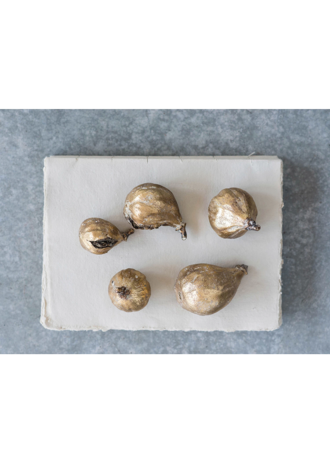 Antique Gold Figs Set of 5