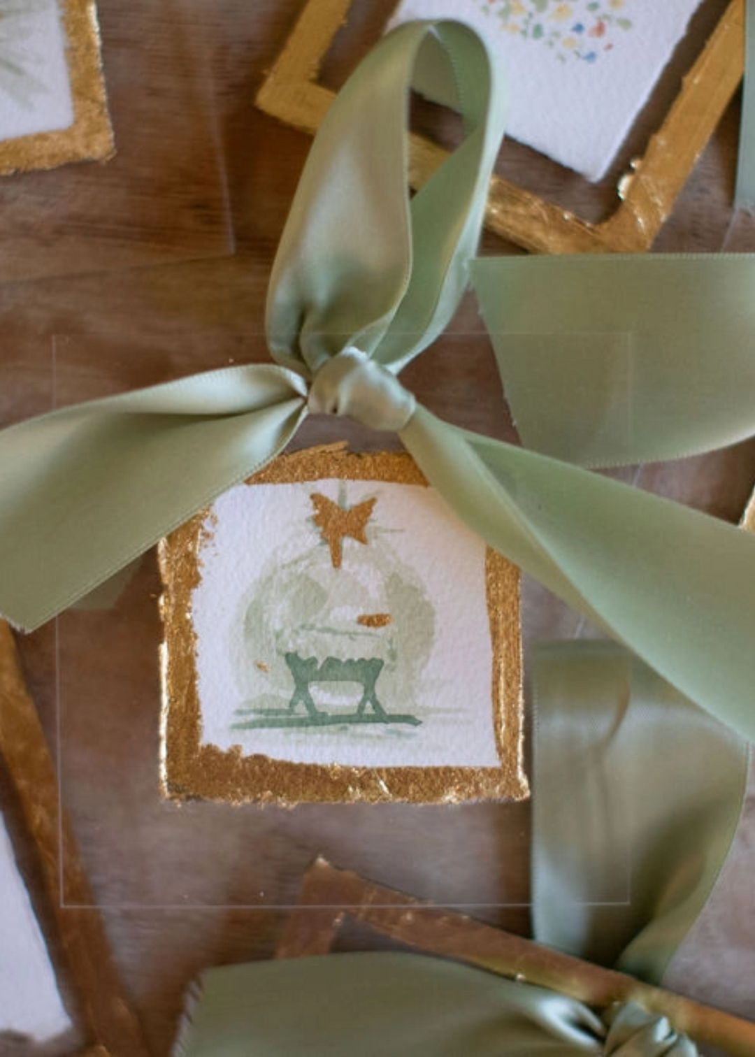 The Manger Watercolor Ornament