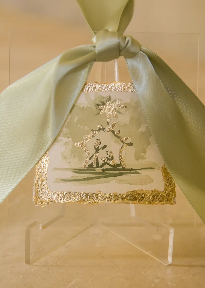 The Nativity Watercolor Ornament