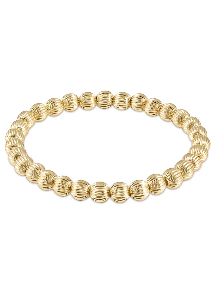 Dignity Gold 6mm Bead Bracelet