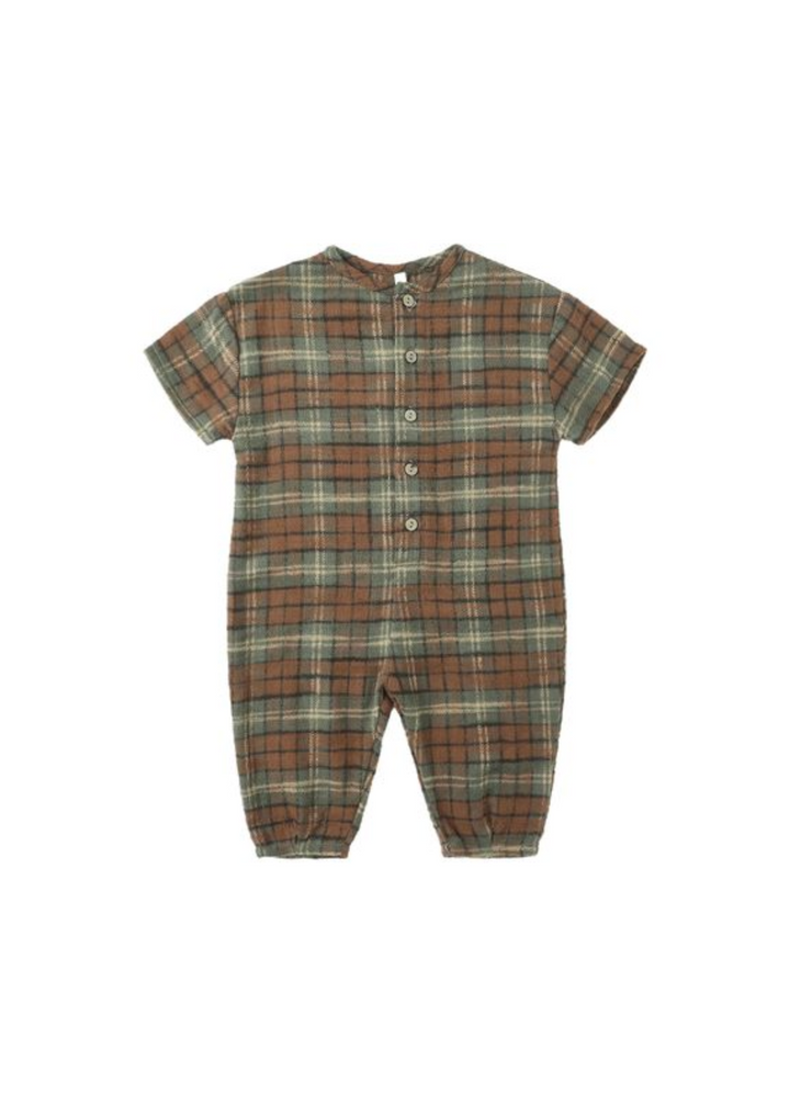 Hayes Jumpsuit || Holiday Plaid