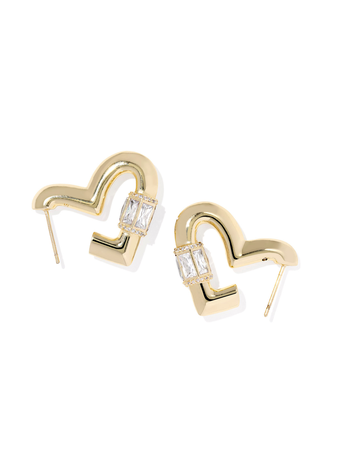 Emery Heart Hoop Earrings