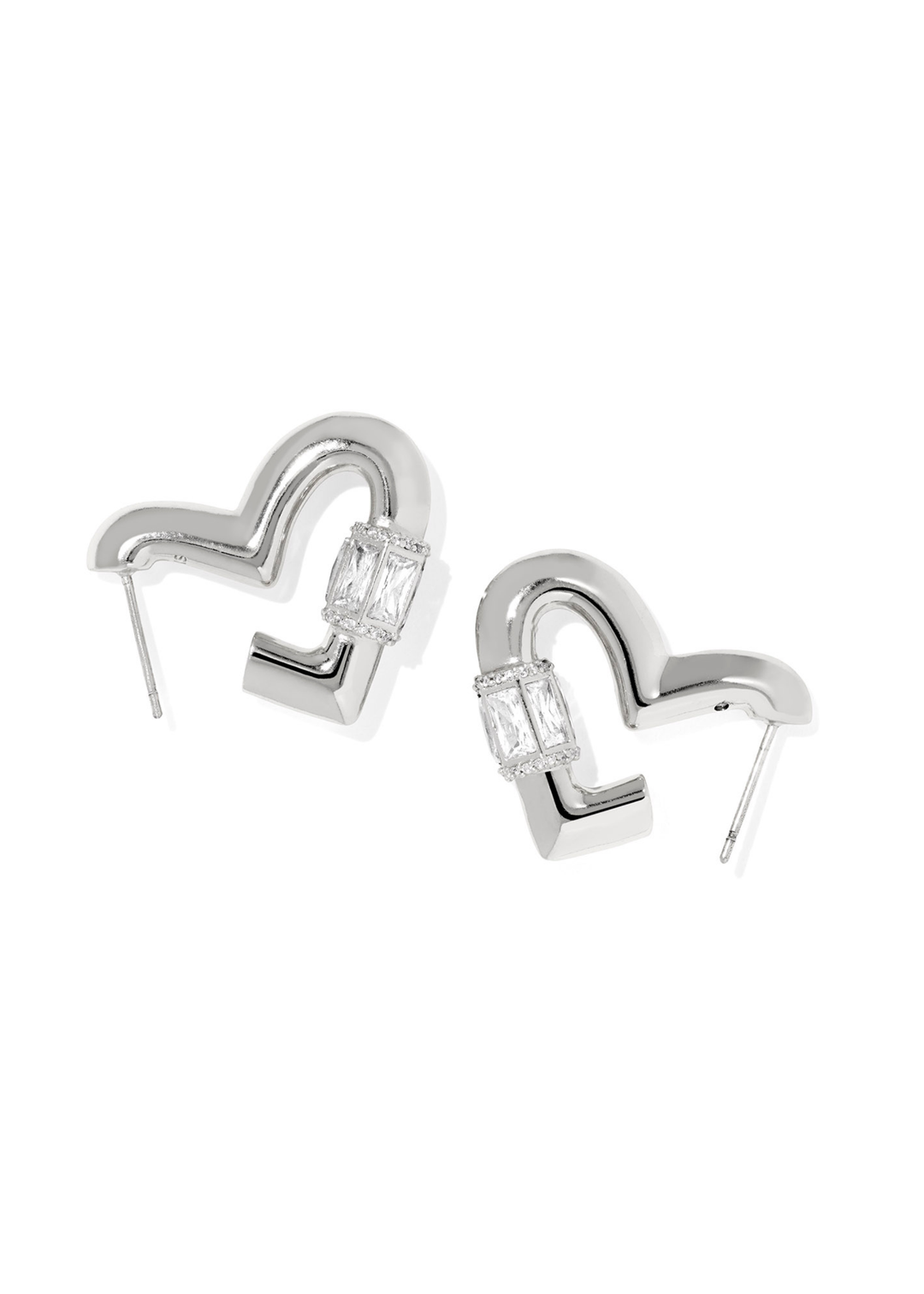 Emery Heart Hoop Earrings