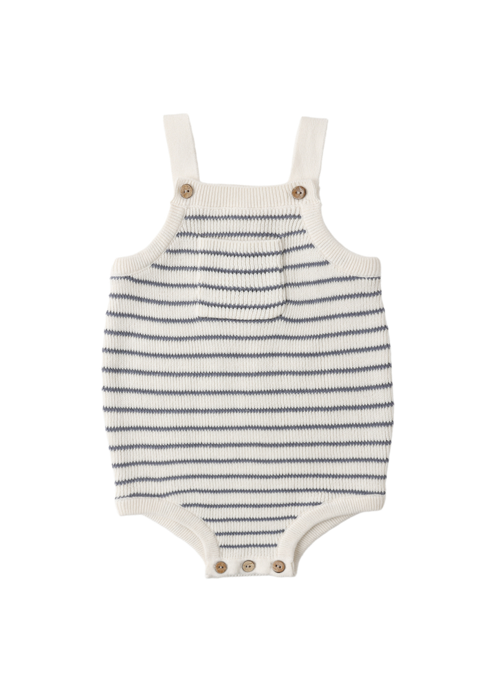 Ashton Knit Romper || Marine Stripe - Macy Carlisle