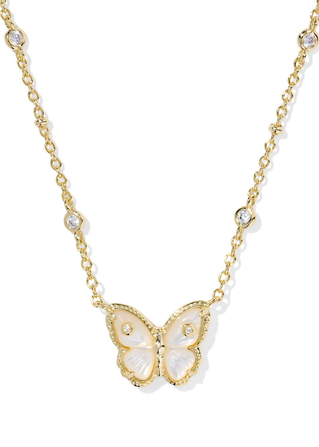 Cailey Butterfly Short Pendant Necklace - Macy Carlisle