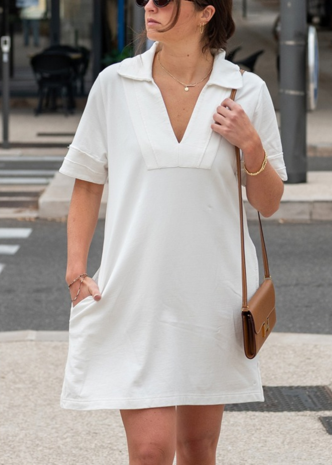 Frenchie Terry Polo Dress - Macy Carlisle