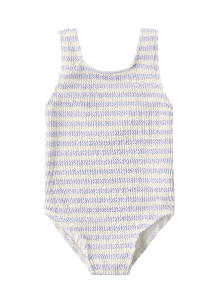 Moxie One-Piece || Periwinkle Stripe