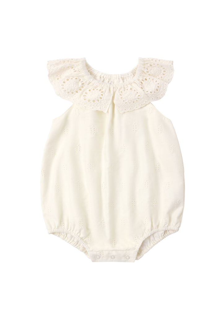 Myla Romper || Ivory