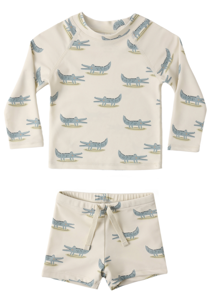 Boys Rashguard Set || Alligators